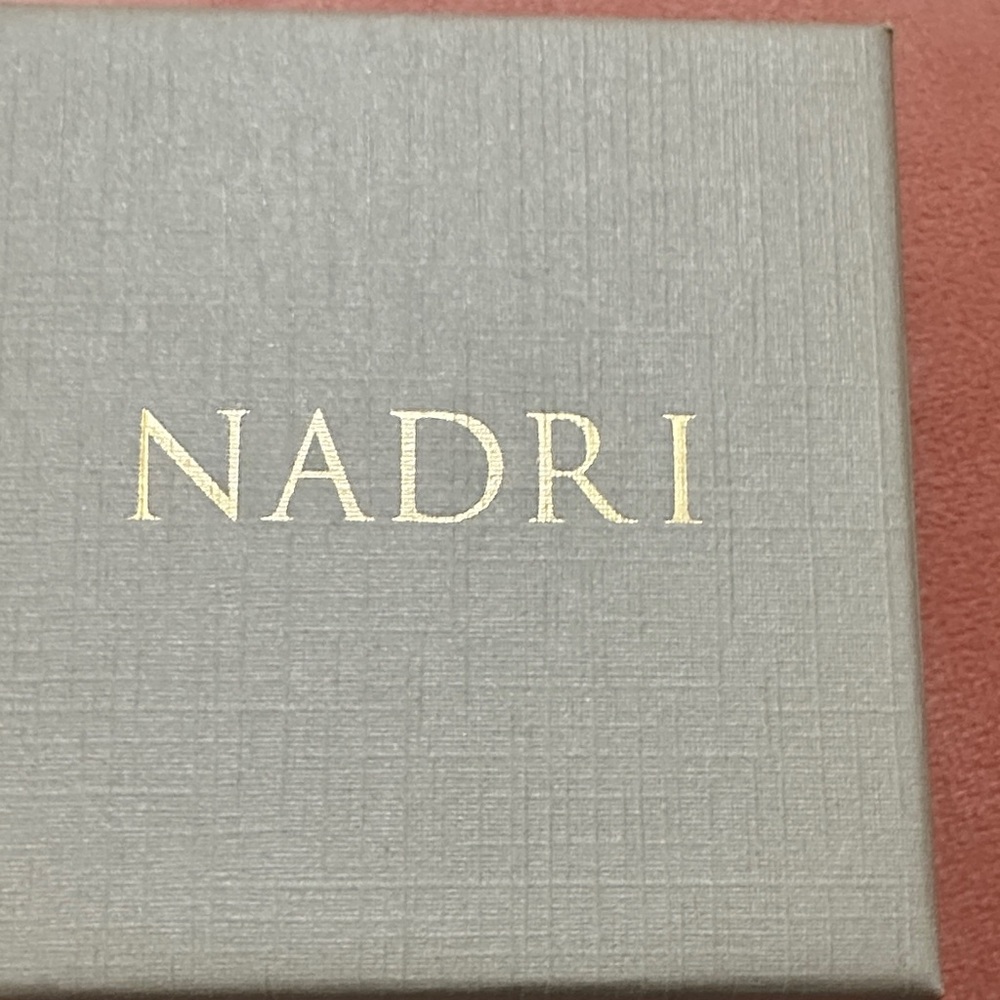 Nadri Gold Link Necklace with Marquise Crystal - Picture 4 of 4